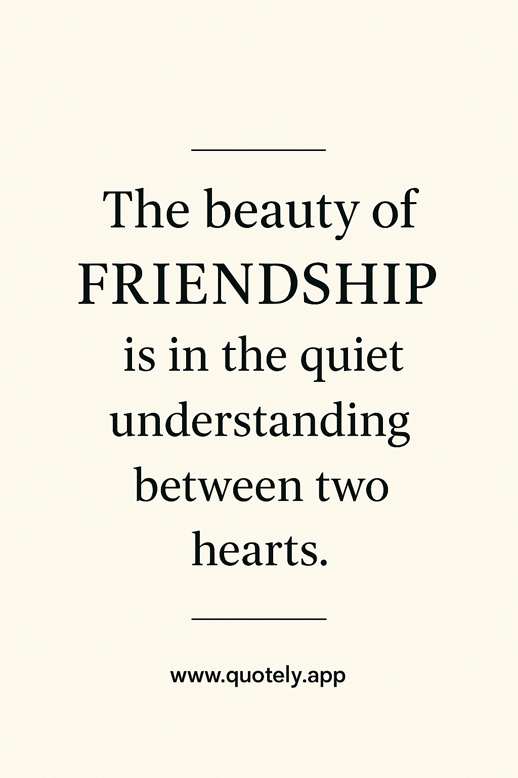 Quote about Friendship value