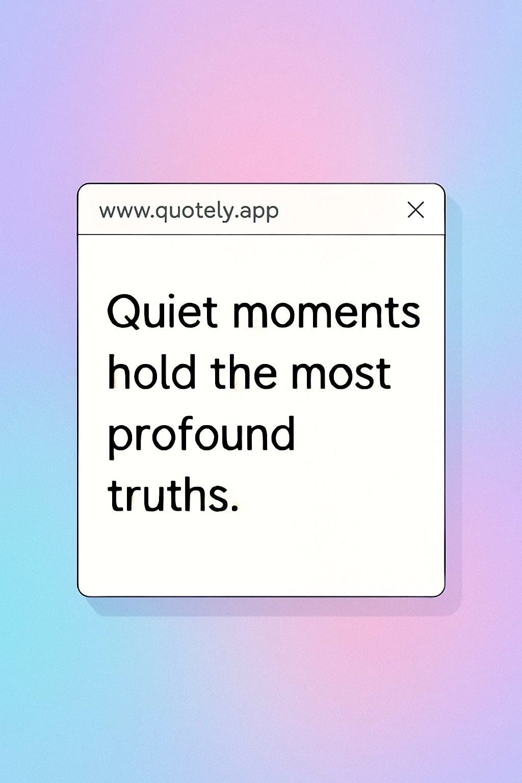 Deep thoughts