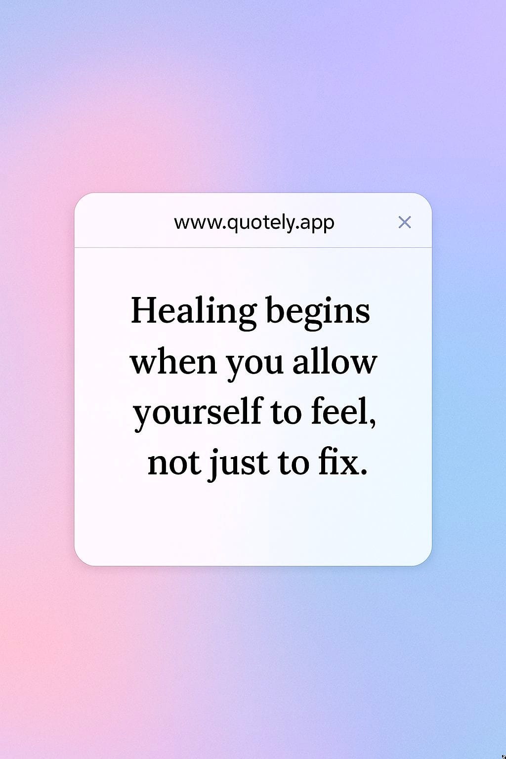 Healing journey